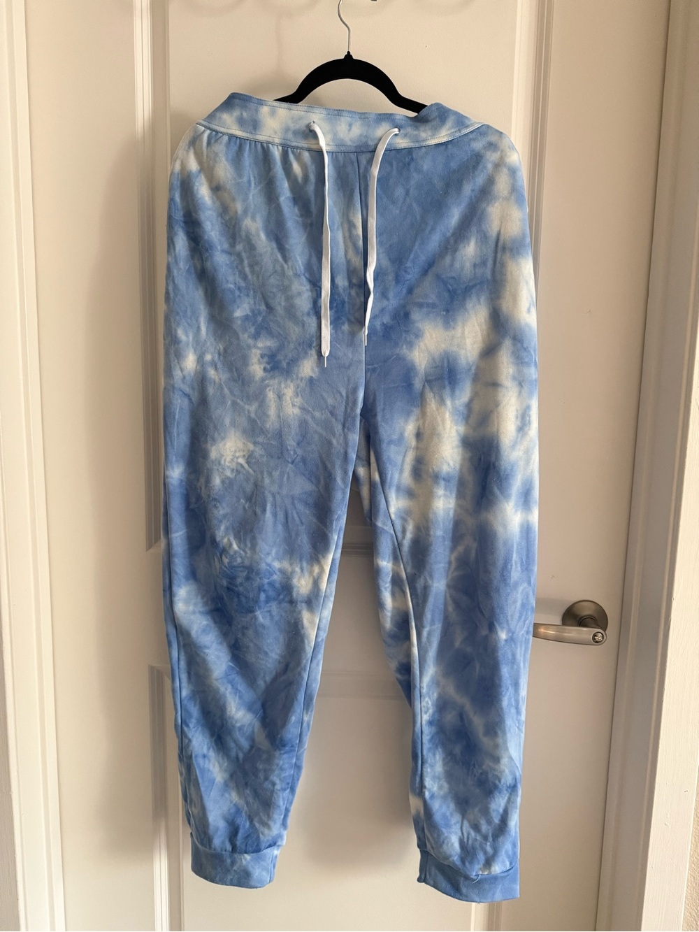 POP Fit Blue and White Tie-Dye Joggers